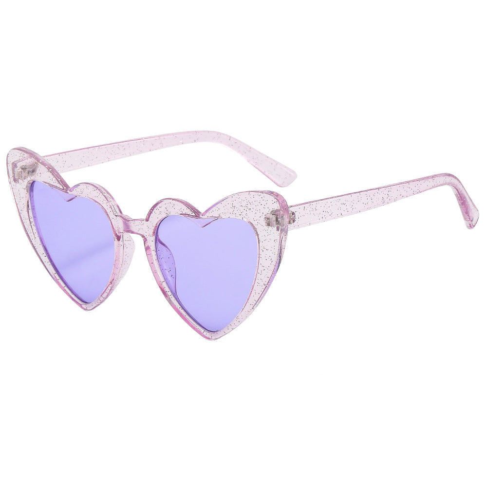 Wholesale PC Transparent Frame Love Sunglasses